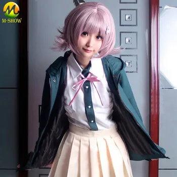 

Anime Girl Cosplay Uniform Super Danganronpa 2 Nanami ChiaKi Cosplay Costume Jacket Shirt Skirt for Adult Women Halloween