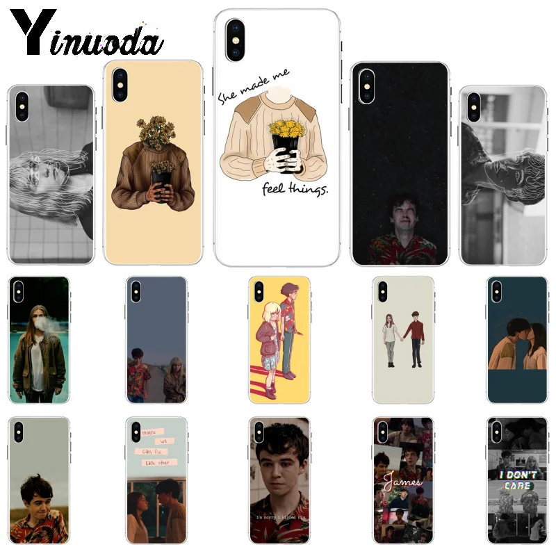 

Yinuoda The end fing fxxxing world art TPU Soft Silicone Phone Case Cover for iPhone 6S 6plus 7 7plus 8 8Plus X Xs MAX 5 5S XR