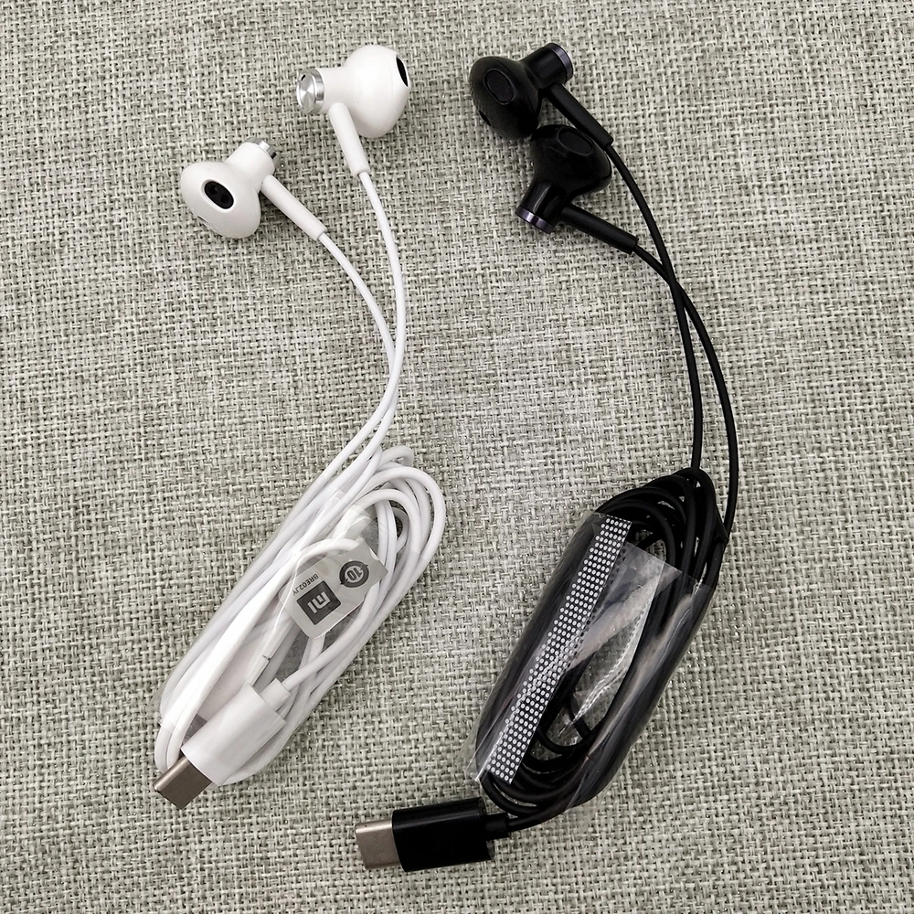 Ear Earphone Wired Control Dual Driver 