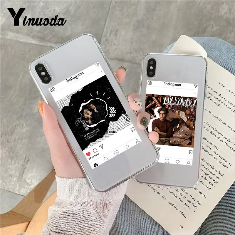 

Yinuoda Riverdale Cole Sprouse Pattern TPU Soft Phone Accessories Cover Case for iPhone 8 7 6 6S Plus X 5 5S SE XR XS XSMAX