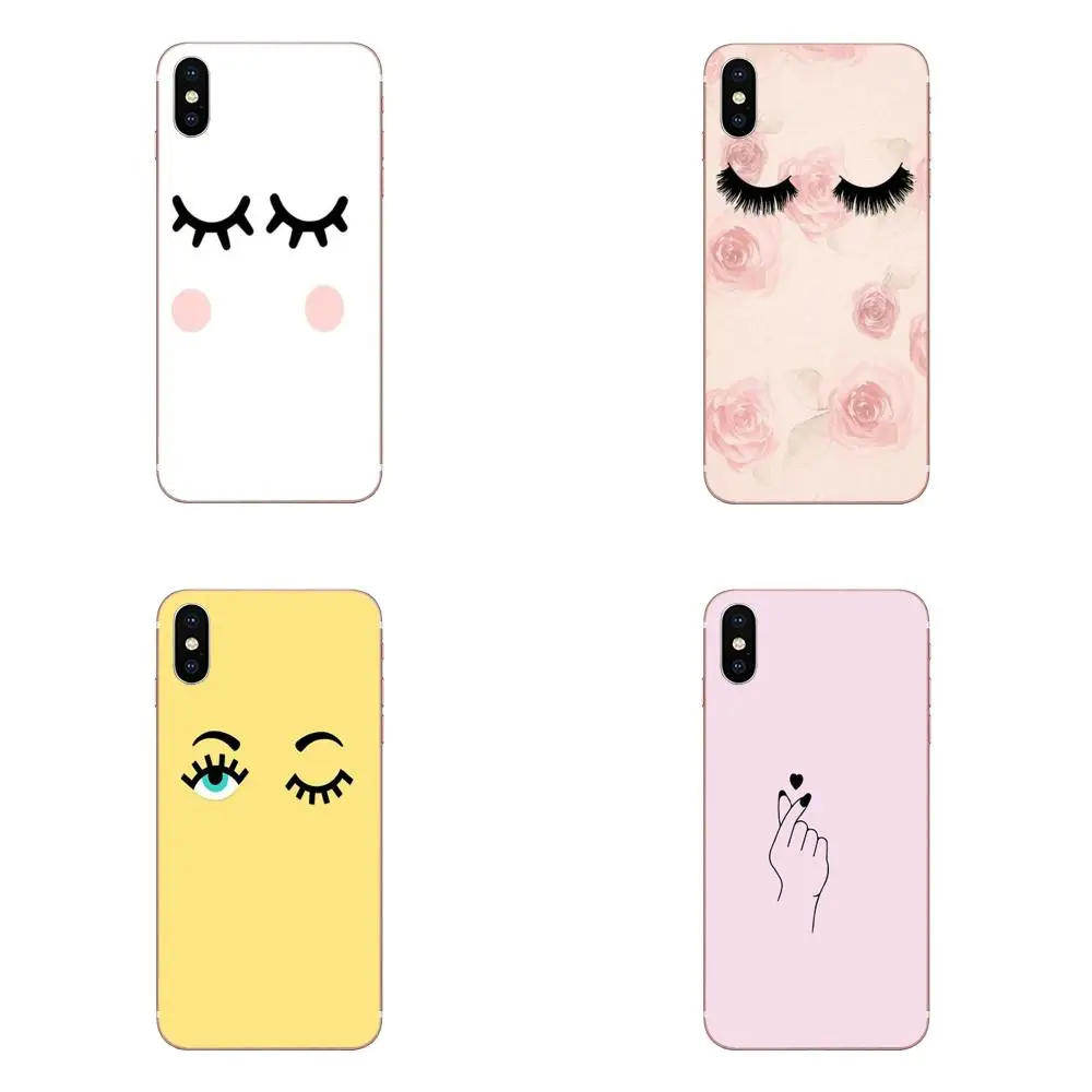

For Apple iPhone X XS Max XR 4 4S 5 5C 5S SE 6 6S 7 8 Plus Soft Silicone TPU Transparent Mobile Chiara Ferragni Eyes