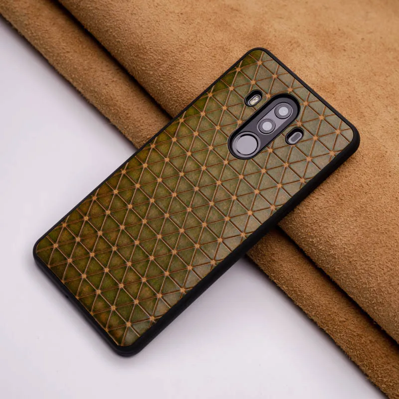 Коричневый Чехол для телефона из натуральной кожи для huawei mate 20 10 9 Pro P10 P20 Lite, мягкий ТПУ чехол для Honor 8X Max 9 10 Nova 3 3i Capa - Цвет: Коричневый