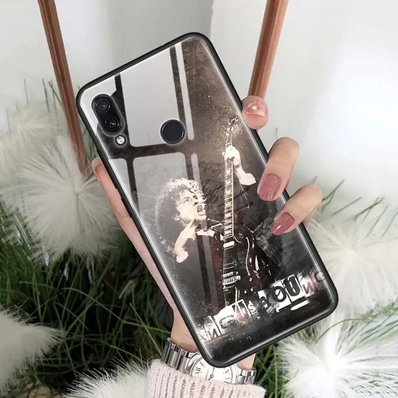 ACDC рок Ac DC Angus молодых закаленное Стекло чехол для Red mi 7 8A Note 7, 6, 8, 8Pro K20 K20Pro Xiaomi mi A3 mi CC9E mi CC9 задний Чехол - Цвет: 10