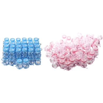 

50pcs/lot Baby Bottle Candy Box Party Supplies Baby Feeding Bottle Wedding Favors and Gifts Box Baby Shower Baptism Decoration (