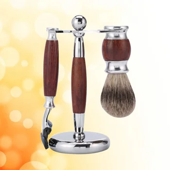 

1PC Shaving Kit Beared Brush Rustproof Zinc Alloy Stander Razor Kit Shaving Set Shaving Suit for Boyfriend