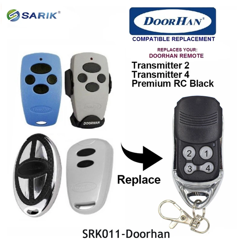 Doorhan garage remote control 433.92mhz rolling code Doorhan remote