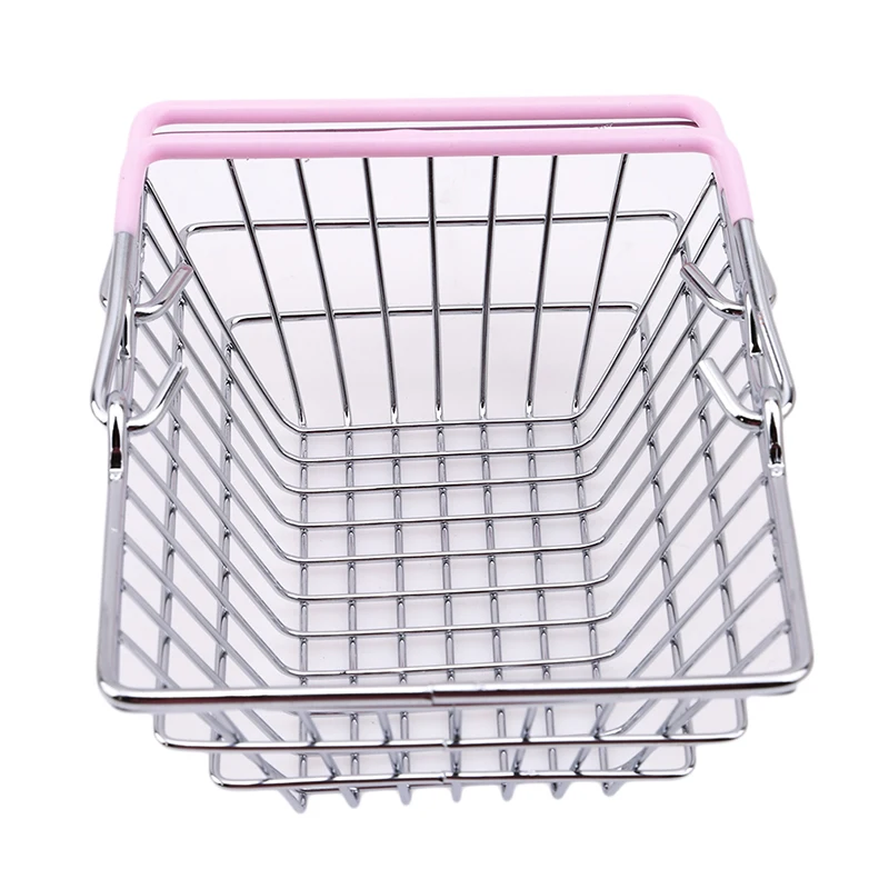 Детские игрушки из металла, мини-игрушки для покупок, ролевые игры, забавные игрушки, детская корзина для хранения игрушек