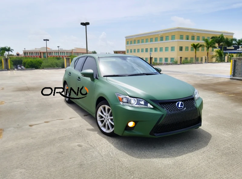 Matt Army Green Vinyl Wrap Sticker-3