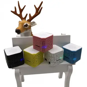 

Wireless Speaker Mini Wireless Loudspeaker Crack speaker LED TF Card USB Subwoofer Portable MP3 Music for PC Mobile Phone