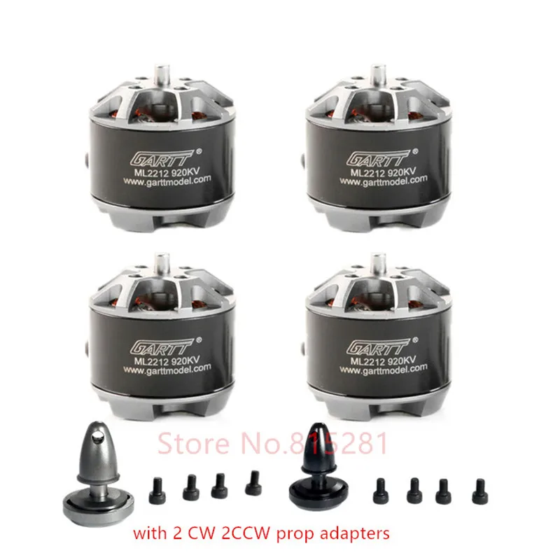 Бесщеточный двигатель GARTT ML 2212 920KV 230W 4 шт. с самокатом квадрокоптером дронами