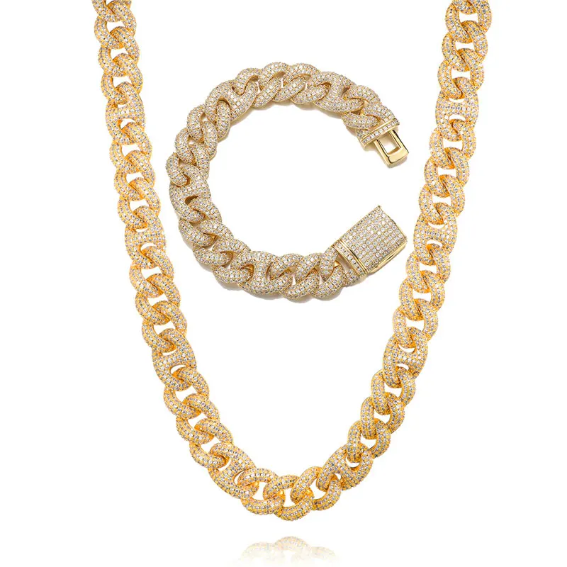 Cubic Zirconia Stones Bracelet Necklace 