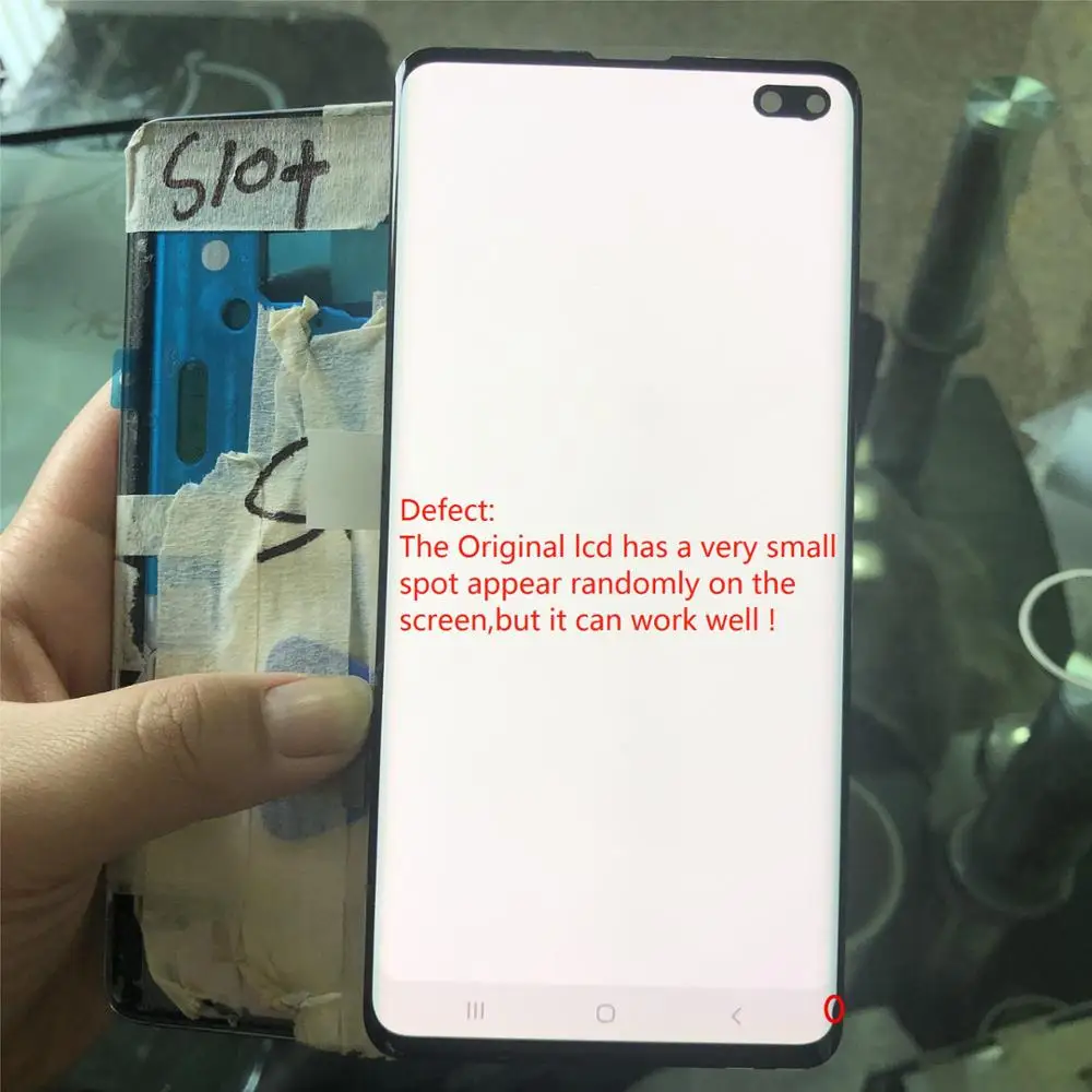 100% оригинал 6 4 ''ЖК дисплей для SAMSUNG Galaxy S10 плюс SM G9750 G975F сенсорный экран
