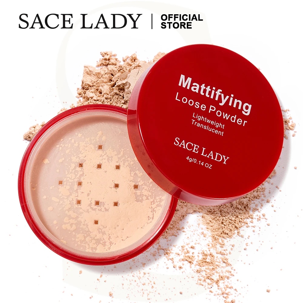 Пудра для лица SACE LADY пудра макияжа прозрачная матовая стойкая косметика 3 цвета