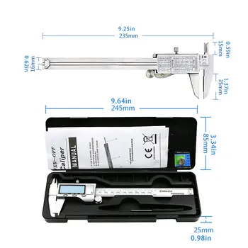 

Measuring Instrument Stainless Steel Digital Vernier Caliper 6 "150 Mm Measuring Instrument Vernier Caliper