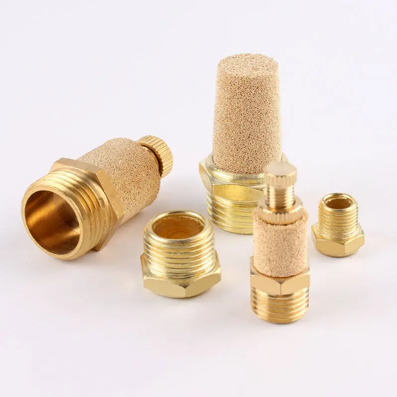 

Exhaust Muffler Pneumatic Brass BSL BMSL BESL M5 1/8" 1/4" 3/8" 1/2" Throttle Silencers Fitting Noise Filter Reducer Connector