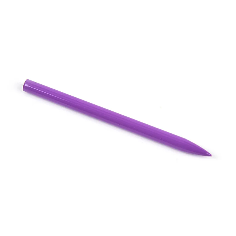 Purple 78 мм высокого качества " стальной игольчатый серебряный с вал с винтовой резьбой наконечник вязаный плетеный браслет - Цвет: Purple