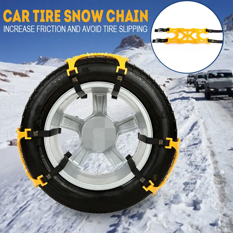 Vehemo TPU Chain Skidproof Chains Snow Chain Tire Anti Skid Chain Car Anti Skid Universal Ice