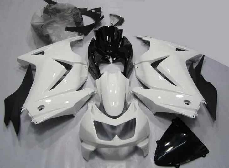 ABS обтекатель комплект для Kawasaki Ninja 250 EX250 ZXR250 2008- 08 09 10 11 12 13 14 Обтекатели набор черный белый хороший