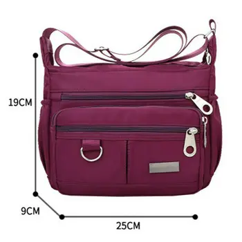 

Women Handbag Ladies Large Multi Pocket Messenger Cross Body Handbag Bag Shoulder Bag