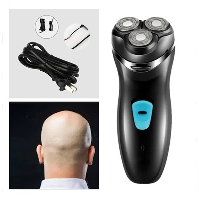 Professional Corded Electric Man Bald Head Shaver 3D Floating Skull Baldhead Haircut Razor Heavy