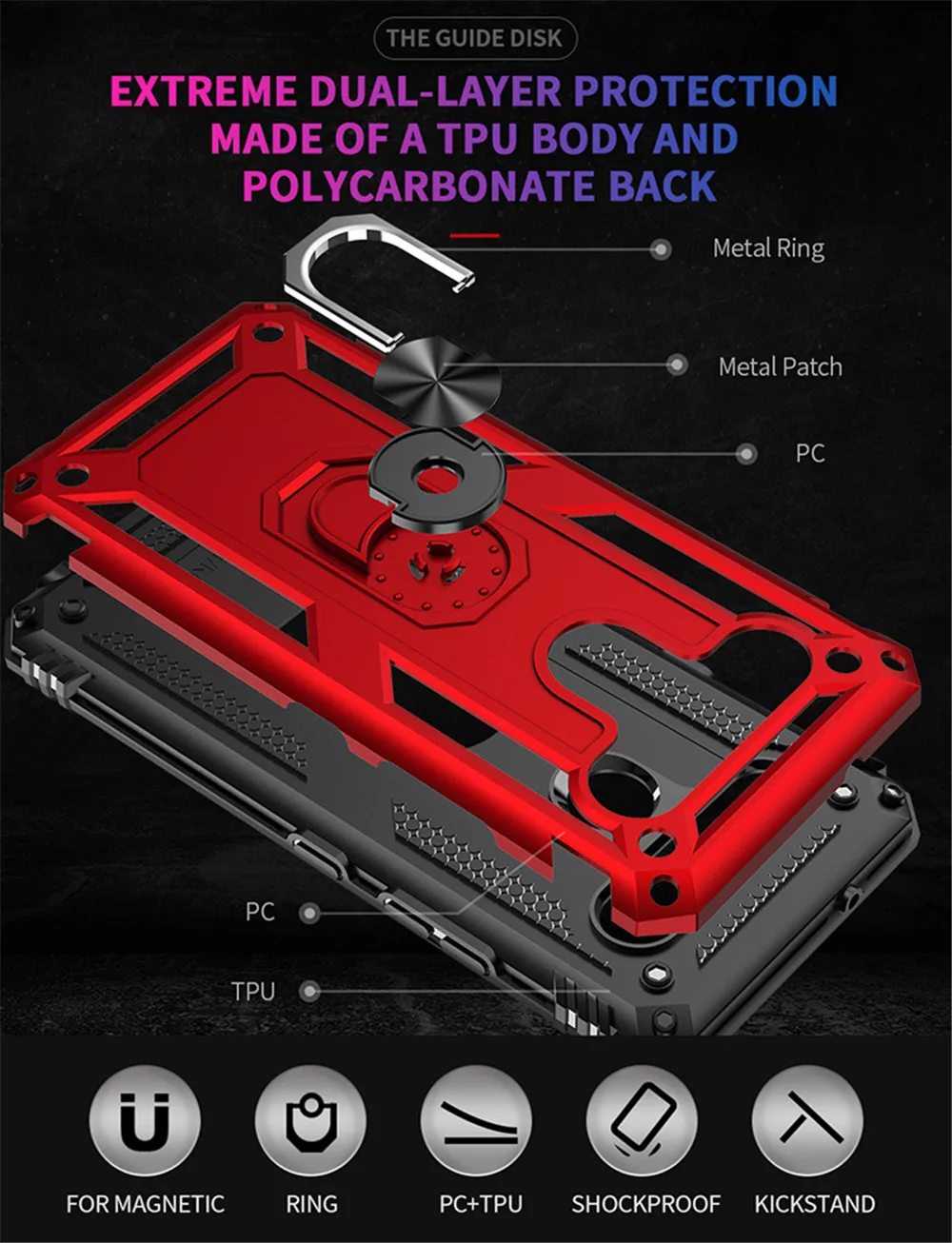 mobile phone cases with card holder for LG K61 Case Q61 Cover Armor Rugged Military Shockproof Car Holder Ring Case for LG Q61 Q630 K61 K 61 LGK61 6.53" LMQ630EAW water pouch for phone