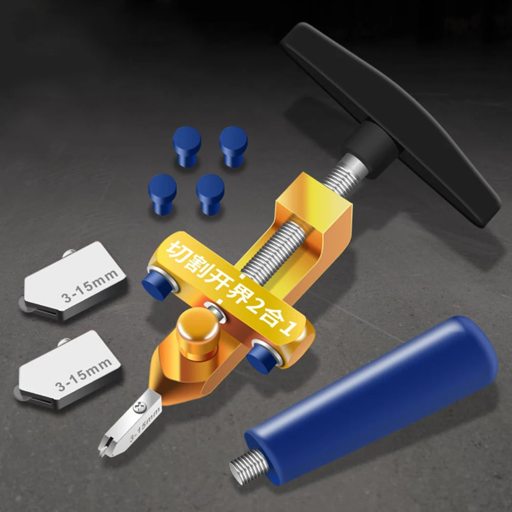 

Cutting Wheel Knife Tools 2 In 1 Ceramic Tile Glass Cutter Diamond Alloy 1pc Opener Metal Handle Head Glass Tile Cutter Portable