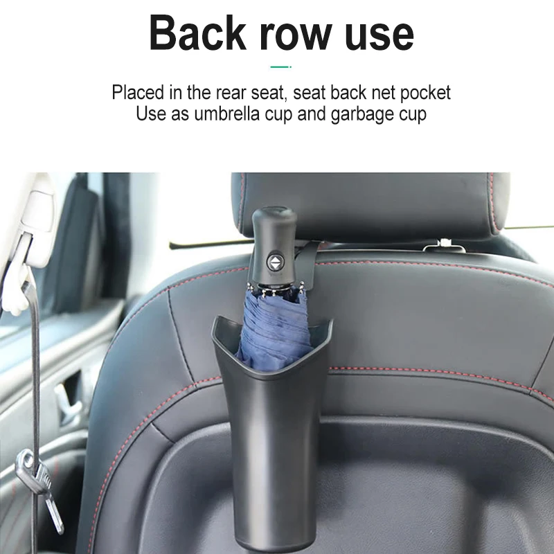 Car Umbrella Storage Box Multifunctional Organizer Barrel Car Folding Hanging Water Bottles Rack Umbrella Bucket Stowing Tidying