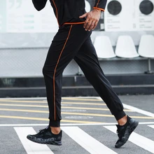 Yuerlian логотип на заказ быстросохнущие штаны для бега компрессионные тренировочные колготки для фитнеса полиэфирные штаны для йоги мужские спортивные Леггинсы для спортзала