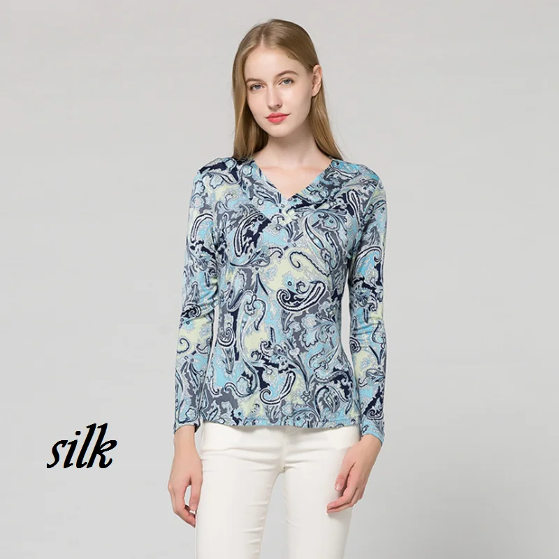 

шелковый блузка рубашка женская кроп топ женский футболка топы женские туника летний блузки топик лонгслив одежда 2021 клетку женска блуза для женщин рукавами прозрачная вязаный голубая майка Футболки с длинным рукавом