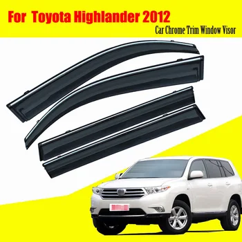 

For Toyota Highlander 2012 Car Sun Window Visor Rain Guard Vent Shade Accessories 4Pcs