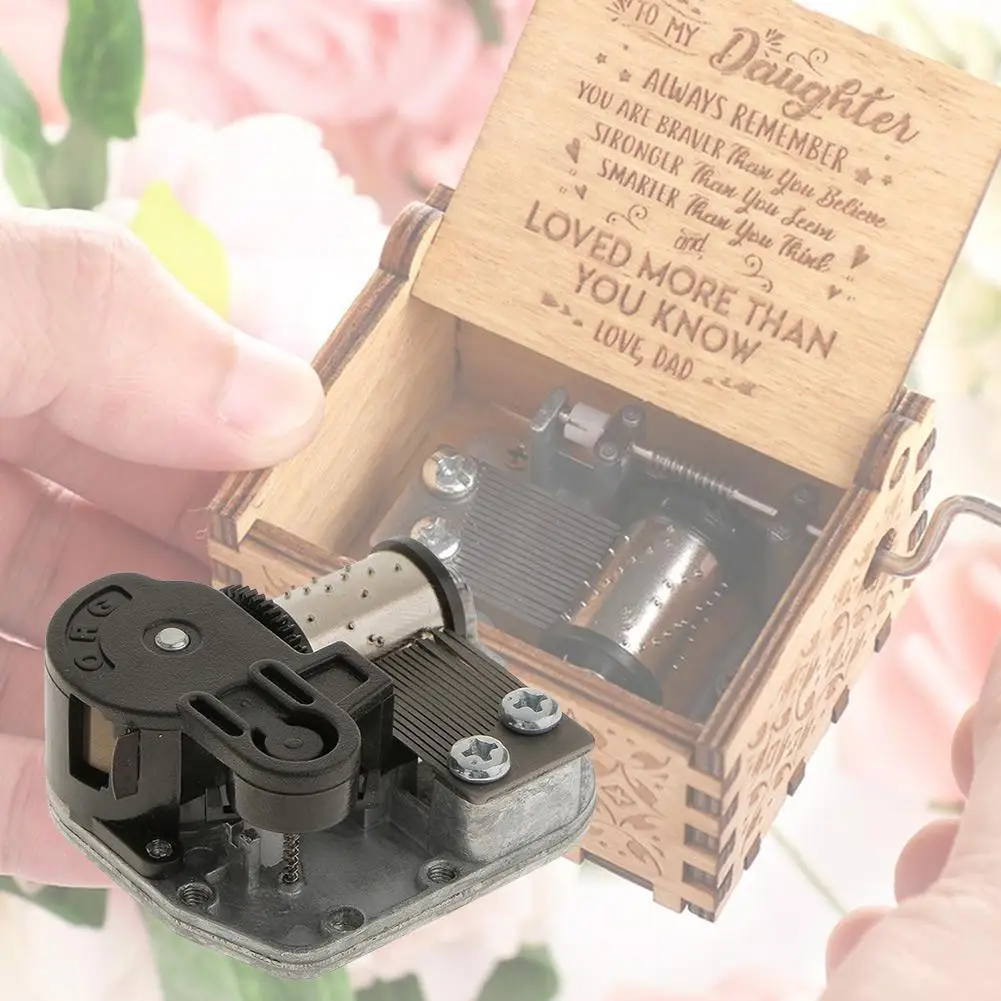 

Hot sale DIY Hand Crank Music Motor Mini Music Box Wind City Up Play the Accessories Toy of Sky Set Music Meet Movement U6I6