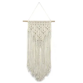 

Macrame Woven Wall Hanging Tapestry Handmade Boho Chic Bohemian Art Apartment Dorm Room Home Decoration