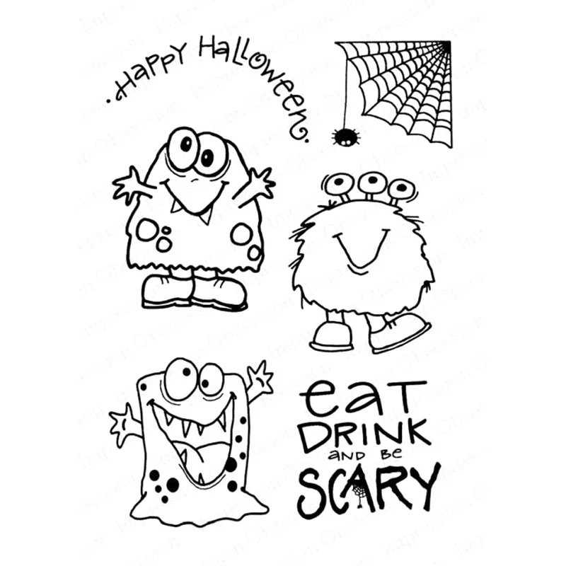 

Monster Transparent Clear Silicone Stamp/Seal for DIY scrapbooking/photo album Decorative clear stamp