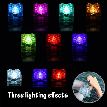 

5pcs 2x2 dot LED Light Up Colorful Accessories Classic Brick Education Light-Emitting Compatible All Brands Building Blocks