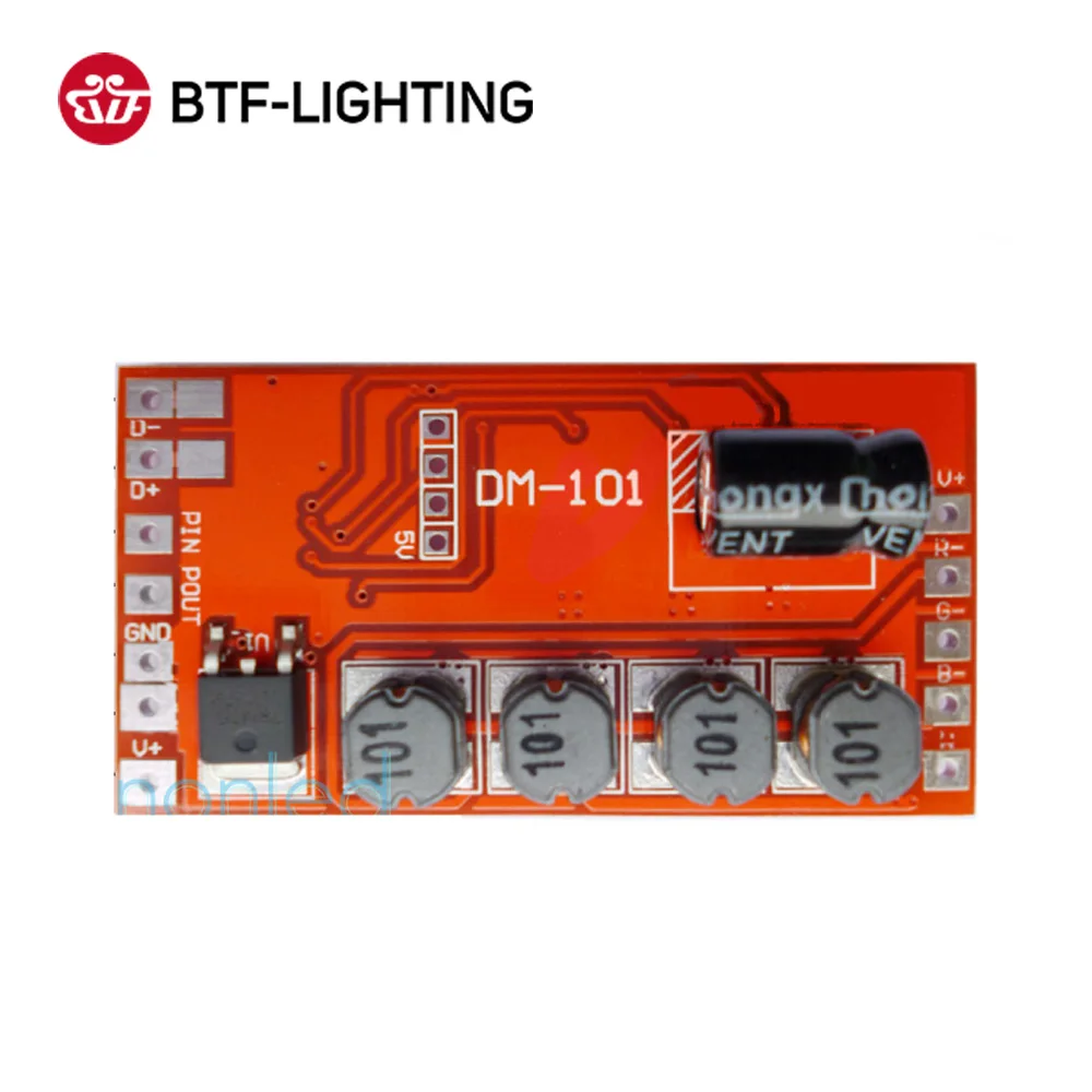 DM 101 600ma x 4 канальный выход канала RGBW DMX постоянного тока декодер DC12 24V вход