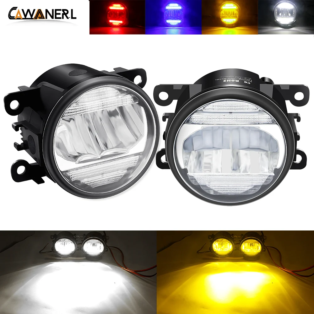 2in1 LED Fog Light + Daytime Running For Jaguar S-Type X-Type XK XJ X358 Car Front Bumper Lamp DRL 30W 8000LM 12V | Автомобили и