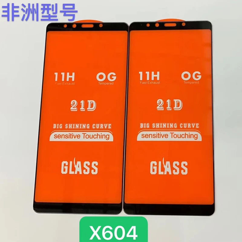 2 шт. 21D Полный Клей закаленное стекло для Infinix Note 5X604 9H Полное покрытие экрана Защитная пленка для Infinix Note 5X604