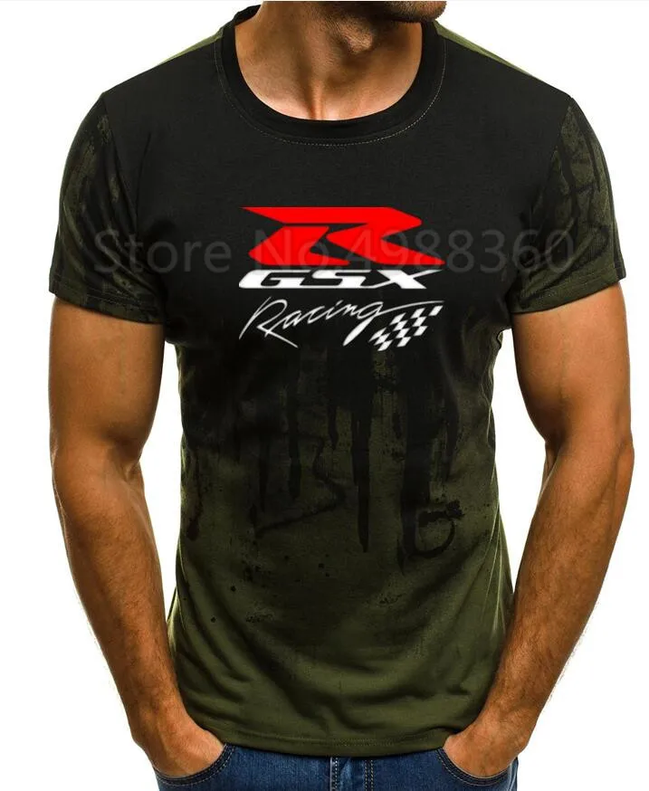 Летняя новая мода для Suzuki Motorsport GSX ROOD R MOTO Team Logo футболка мужская хлопковая с коротким рукавом пуловер с круглым вырезом Футболка