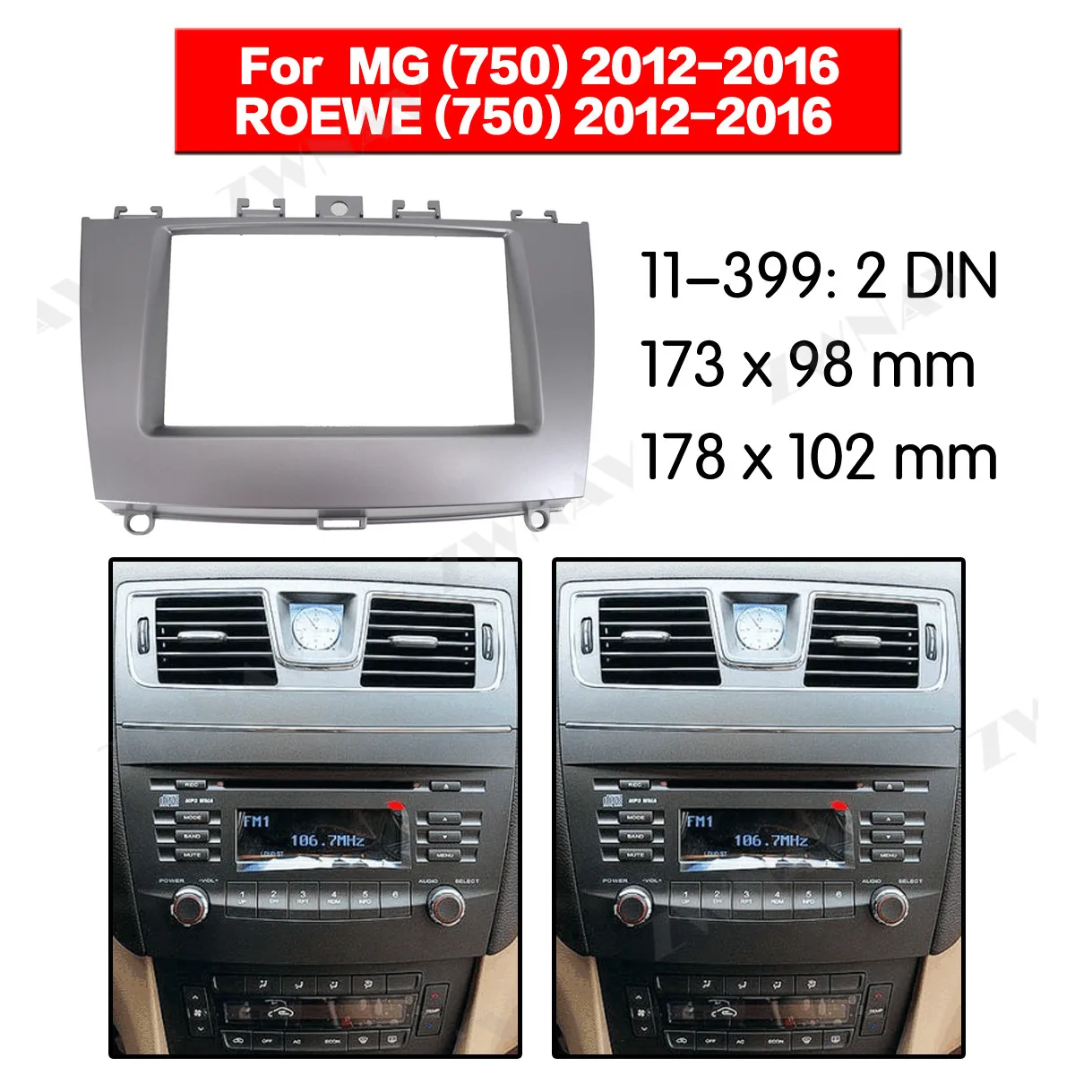 Радио Facia для ROEWE 750 2012- 2DIN кронштейн dvd-плеер фасции автомобиля стерео радио установка тире