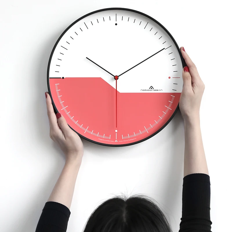 Style 2 Nordic Large Wall Clock Metal Living Room Silent Modern Simple Luxury Wall Watch Mechanism Hidden Stash Reloj Cocina Decor SC319 - Цвет: Style 2