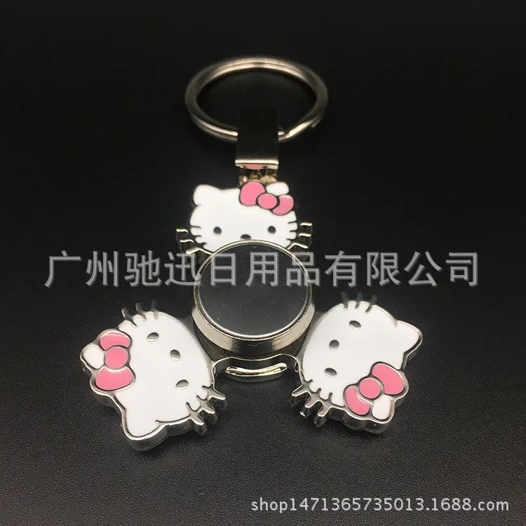 Творческий Tai Chi hello kitty Спиннер EDC сплав KT Кронштейн для мобильного телефона брелок