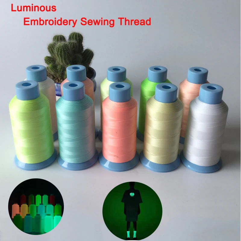 

1pcs 150D Glow In The Dark Luminous Embroidery Sewing Thread Sewing Machine DIY Sewing Threads Handmade Accessory Craft Supplies