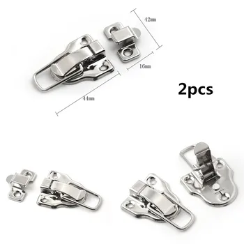 

2Pcs/lot Vintage Jewelry Wood Box Hasps Drawer Latches Furniture Hardware 40*56MM Decorative Suitcases Hasp Latch Buckle Clasp