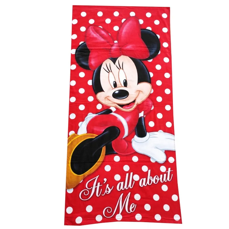 Disney New Cartoon Minnie Mickey Mouse Friends Cotton Girls Kids Teens Bath/Beach Towel 75x150cm Children Swimming Towel - Color: M2