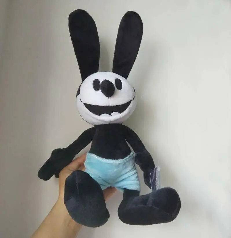 NEW DISNEY Oswald The Lucky Rabbit 25cm plush toy stuffed animal dolls kids personalized gift luhao korean creative flower telescopic card set personalized cartoon animal bus subway student card set luggage tag