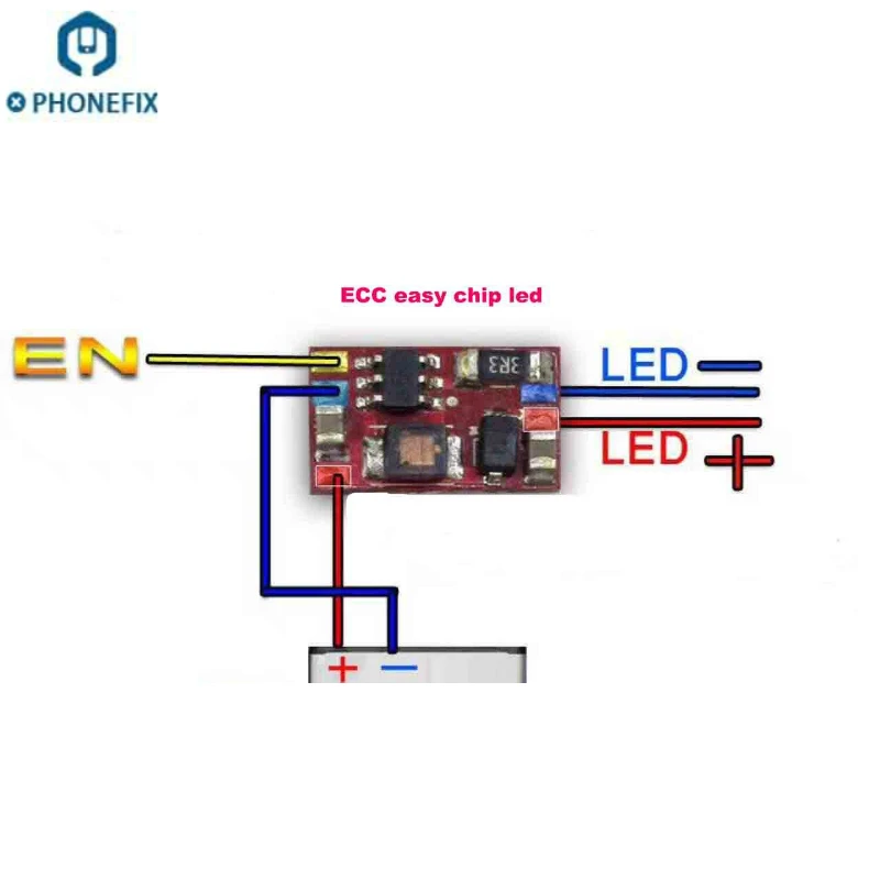 PHONEFIX оригинальный ECC легкий чип светодиодный ремонт все проблемы заряда для всех