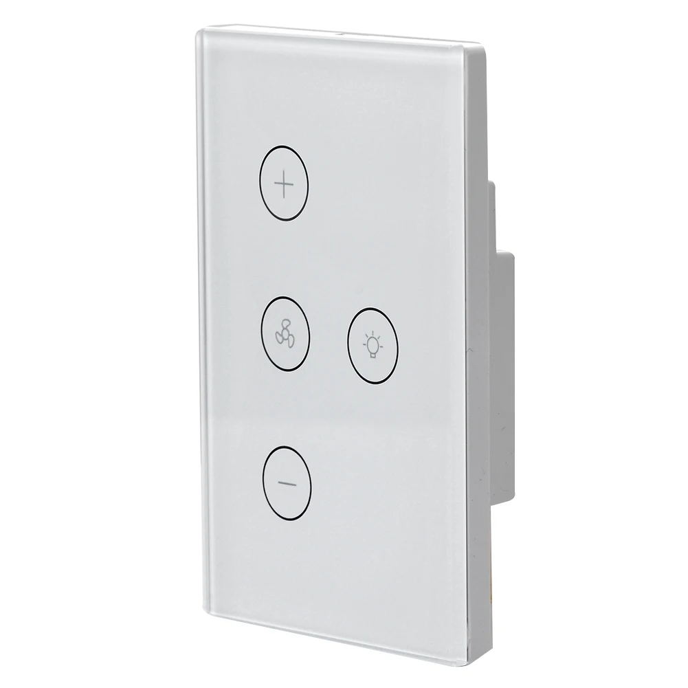 

US Plug Multifunction APP Remote Timer Light Switch WIFI Smart Home Panel Wall Mount Voice Control Durable Portable Ceiling Fan
