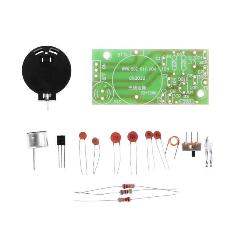 New Simple DIY FM Wireless Microphone Parts Electronic Training Kit Hot | Электроника