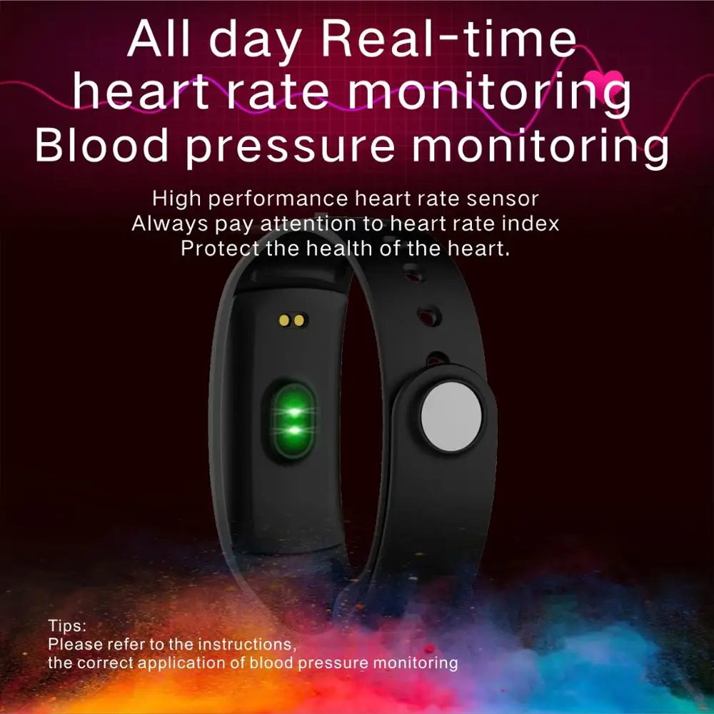 QS90 плюс красочный экран Smartband Спорт фитнес-трекер Водонепроницаемый Монитор Сердечного Ритма погоды умный Браслет