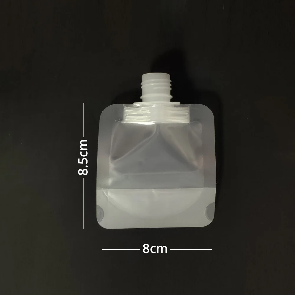 Smell Proof Plastic Bags Juice Spout Package Bags Stand Up Spout Pouches Outdoor Breast Milk Spout Storage Bags With Free Funnel